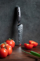 Preview: Damast-Santoku-Messer-Damastmesser-Santokumesser-Damast-Küchenmesser-Damastchefmesser-Scharfes-Küchenmesser
