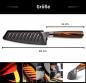 Preview: Wolfblood Zeuß Santoku Damastmesser Küchenmesser LH Lifestyle Kochmesser