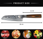 Preview: Wolfblood Zeuß Santoku Damastmesser Küchenmesser LH Lifestyle Kochmesser