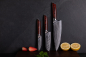 Preview: Set 3A (Chef Knife XL + Santoku Knife L + Paring Knife S ) - Wolfblood RED