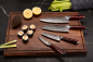 Preview: Set 4A (Chef Knife XL + Santoku Knife XL + Santoku Knife L + Paring Knife S) - Wolfblood RED