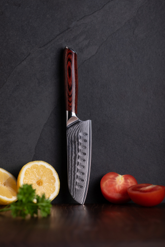 Preview: Santokumesser L (24 cm) - Wolfblood RED