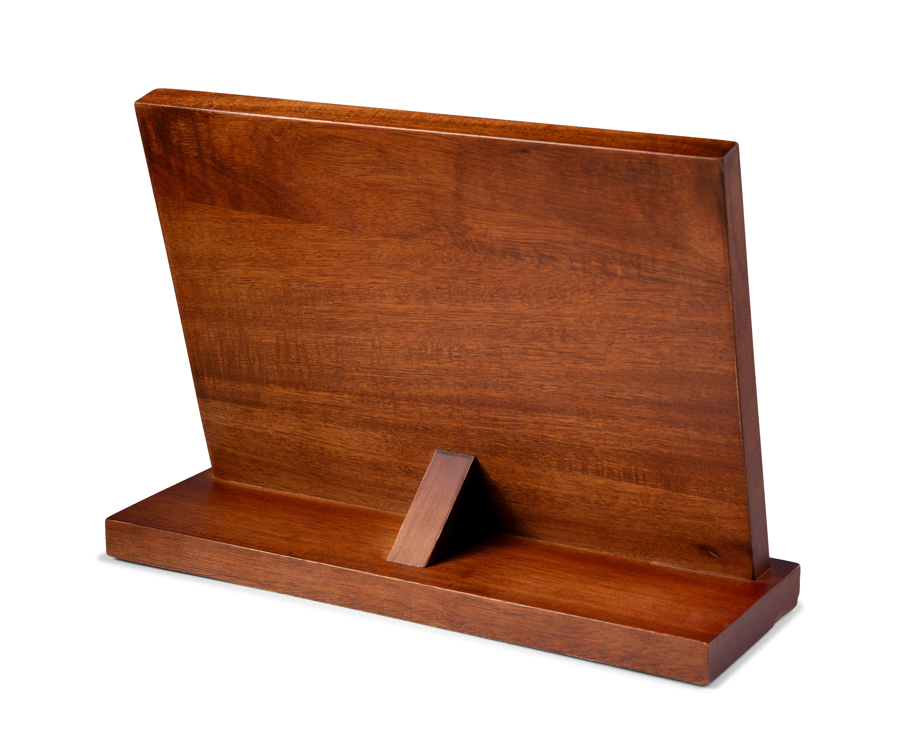 FINDKING Magnetischer Messerblock Aus Akazienholz & Rotem Harz – Doppelseitig, Starke Magnete, 30,5x25,4 Cm